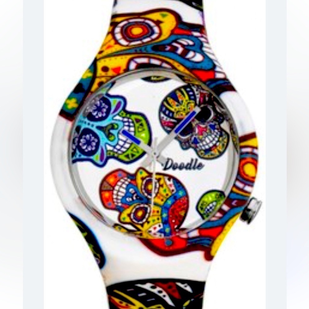 Doodle White Watch White Calvaras Mood NWT